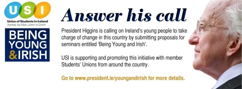 USI supports President’s ‘Being Young and Irish’ initiative