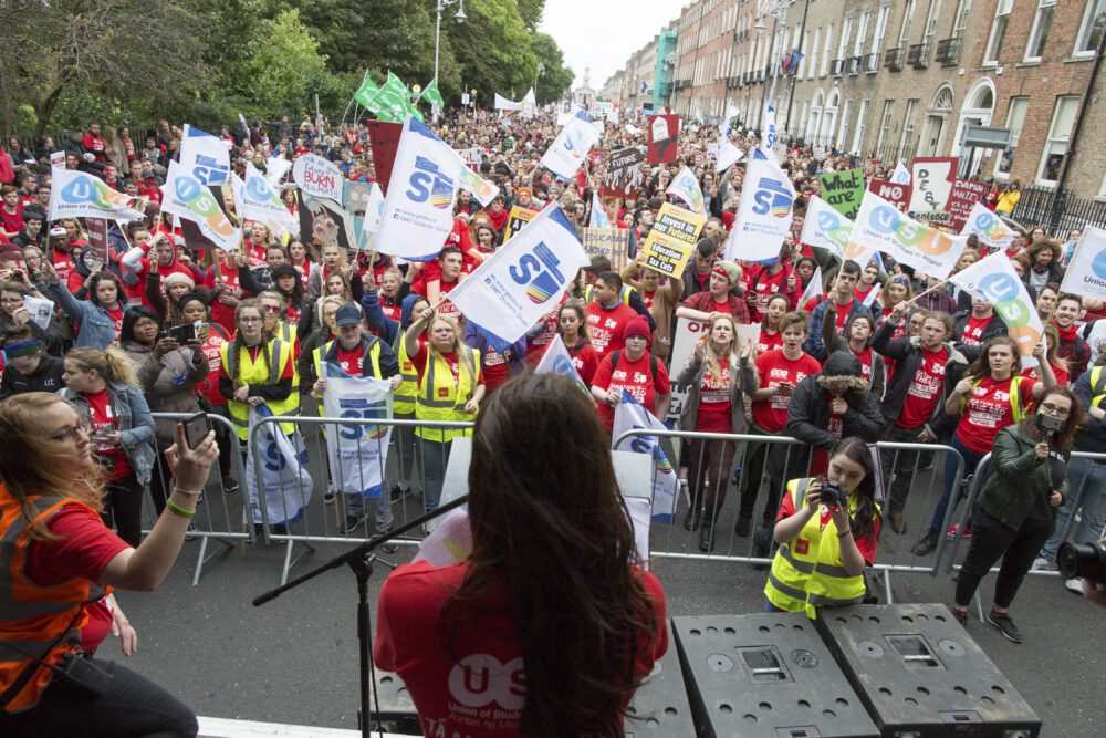 20,000 Students March For Publicly Funded Third-Level Education